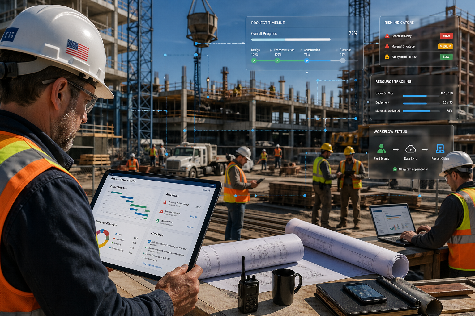 How AI Agents Prevent Project Delays in Construction